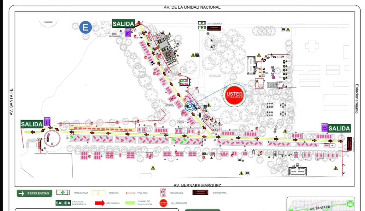 Plano de evacuación de Exóticos en Argentina 2026 en el Hipódromo de San Isidro: salidas, recorridos y ubicación de los vehículos