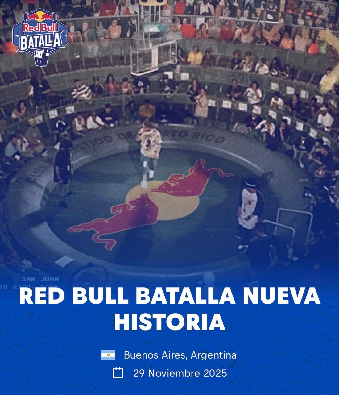Red Bull Batalla Nueva Historia, 29 de noviembre de 2025 en Tecnópolis, Buenos Aires